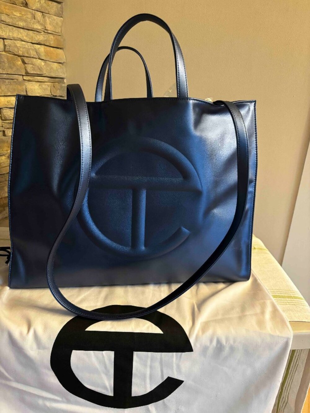 Large Telfar Cobalt Blue Tote